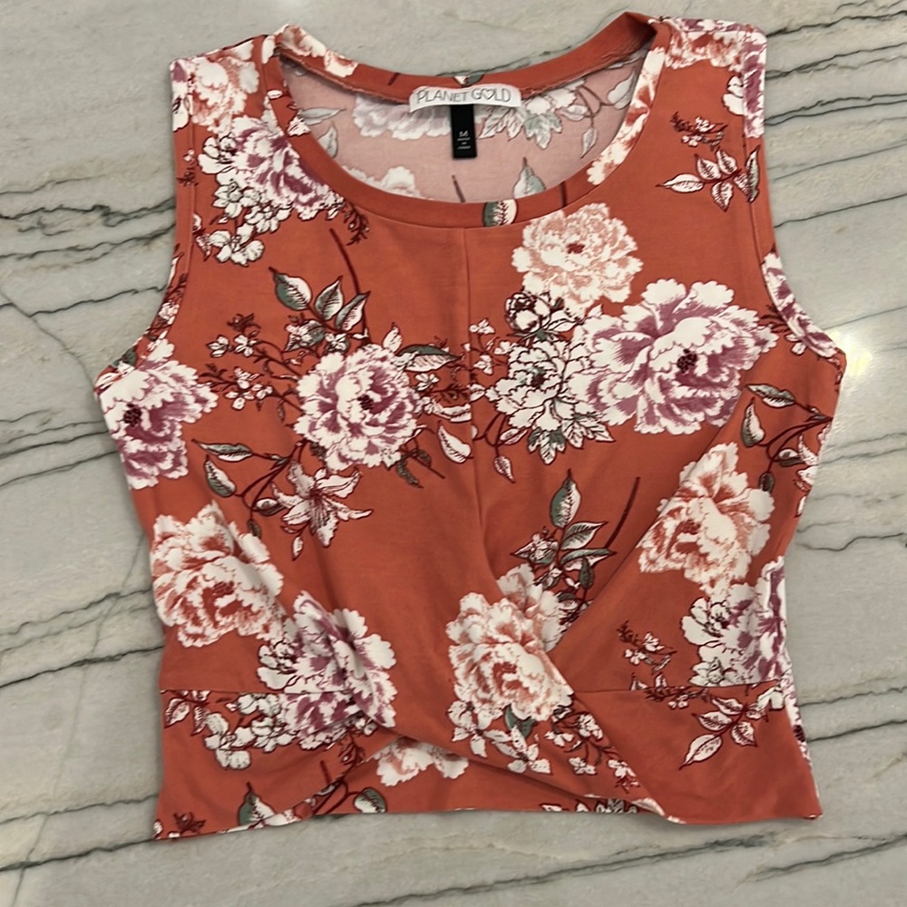 Planet Gold Crop Top - Picture 2 of 12